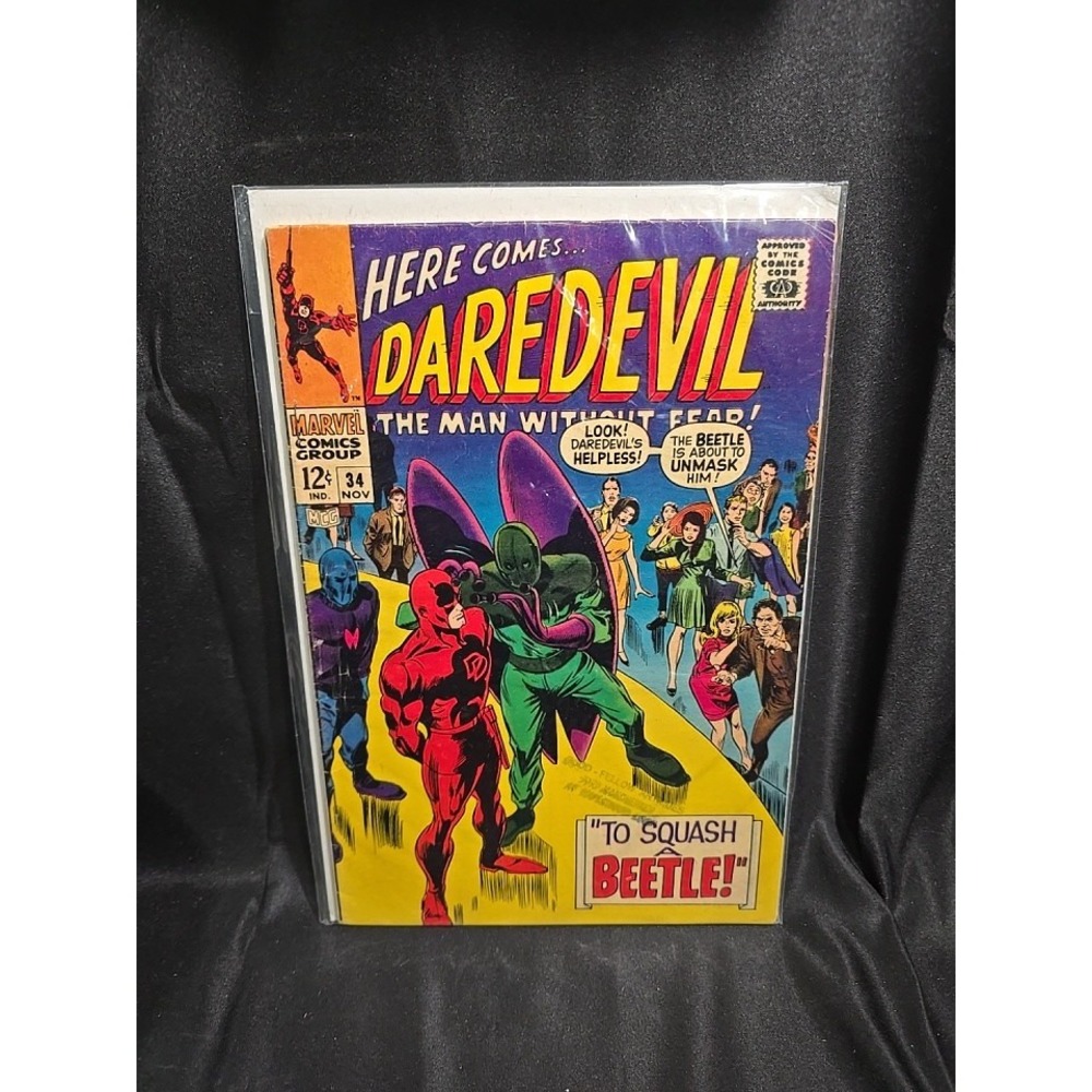 DAREDEVIL #34 Marvel 1967 Silver Age Comic Stan Lee Gene Colan Beetle